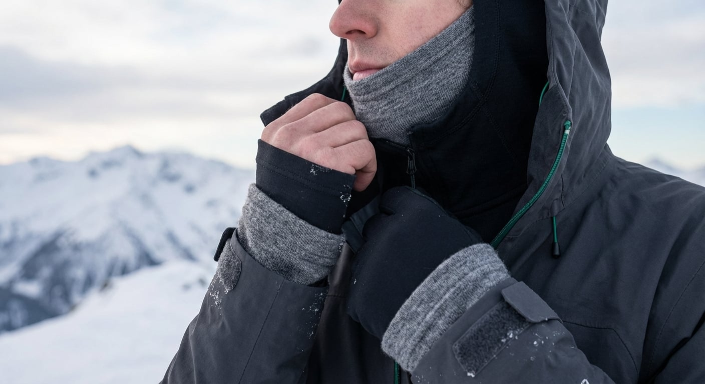 冬山ベースレイヤー完全ガイド：メリノウールvs化繊、汗冷えを防ぐ科学的選択