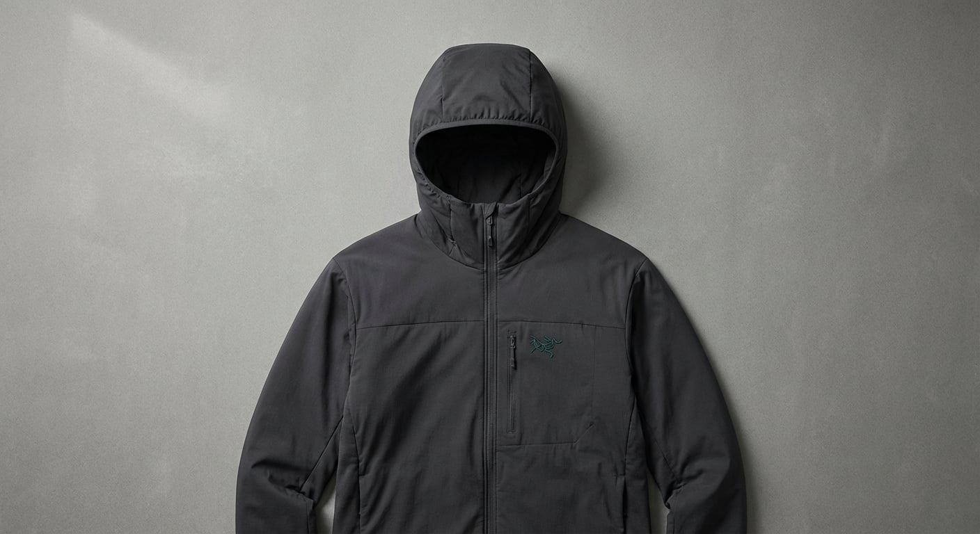 Arc'teryx Proton Hoodyの正面とフード部分の詳細